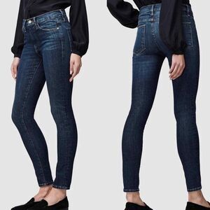 Frame Le High Skinny Jeans Mottled Dark Wash Size 28 EUC!!